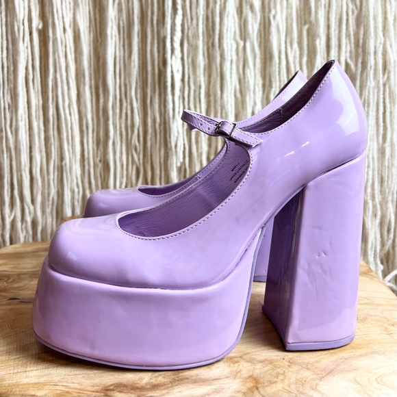 🛑SOLD🛑Jeffrey Campbell Mary J Platform Pump Lilac- Women’s 9M - Picture 8 of 12